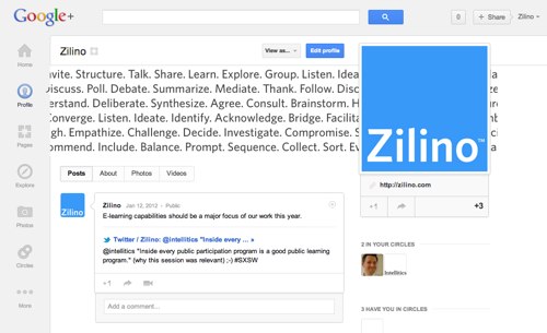 Zilino on Google+